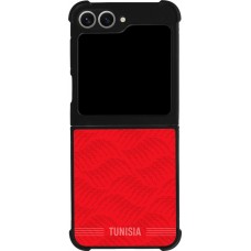 Samsung Galaxy Z Flip6 Case Hülle - Silikon schwarz Tunesien 2026 personalisierbares Fussballtrikot