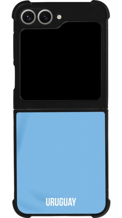 Samsung Galaxy Z Flip6 Case Hülle - Silikon schwarz Uruguay 2022 personalisierbares Fussballtrikot