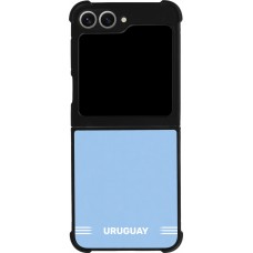 Samsung Galaxy Z Flip6 Case Hülle - Silikon schwarz Uruguay 2026 personalisierbares Fussballtrikot