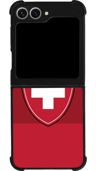 Samsung Galaxy Z Flip6 Case Hülle - Silikon schwarz Hockey World Championship Ecusson Suisse