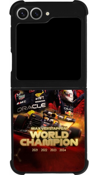 Samsung Galaxy Z Flip6 Case Hülle - Silikon schwarz Max Verstappen Champion 2023
