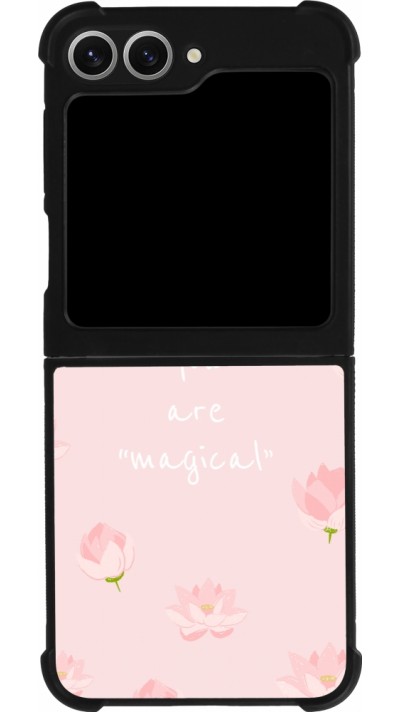 Samsung Galaxy Z Flip6 Case Hülle - Silikon schwarz Mom 2023 your are magical