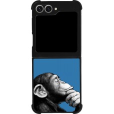 Samsung Galaxy Z Flip6 Case Hülle - Silikon schwarz Monkey Pop Art