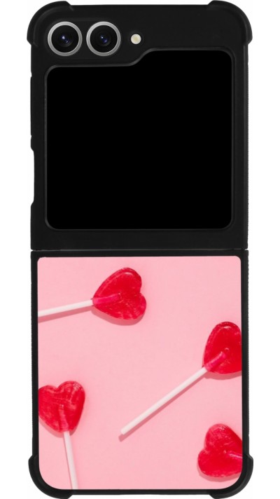Samsung Galaxy Z Flip6 Case Hülle - Silikon schwarz Saint Valentines Day 26 Lollipop