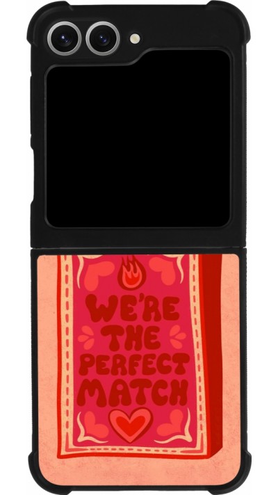 Samsung Galaxy Z Flip6 Case Hülle - Silikon schwarz Saint Valentines Day 26 Perfect Match