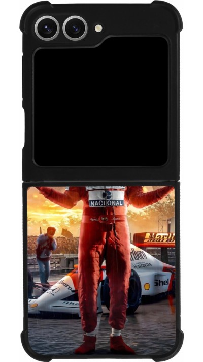 Samsung Galaxy Z Flip6 Case Hülle - Silikon schwarz Senna The King of Rain