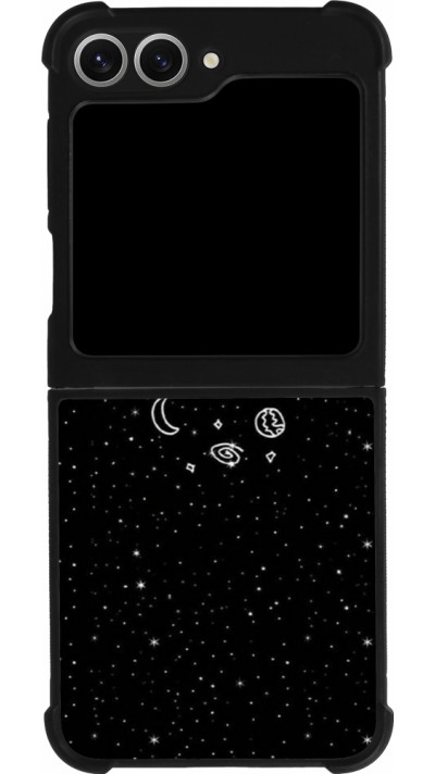 Samsung Galaxy Z Flip6 Case Hülle - Silikon schwarz Space Doodle