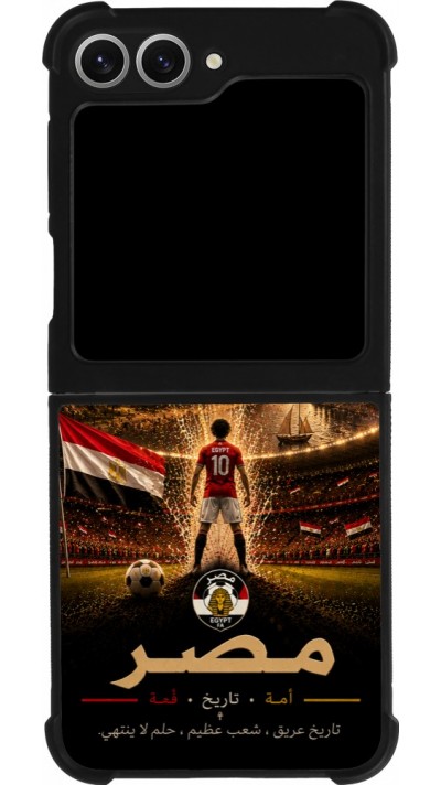 Samsung Galaxy Z Flip6 Case Hülle - Silikon schwarz Fussball Ägypten splash 2026