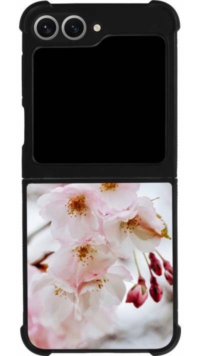 Samsung Galaxy Z Flip6 Case Hülle - Silikon schwarz Cherry tree 2026