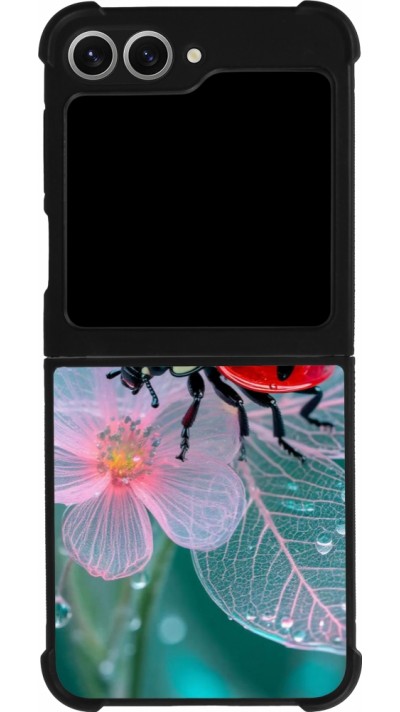 Samsung Galaxy Z Flip6 Case Hülle - Silikon schwarz Ladybird in bloom 2026