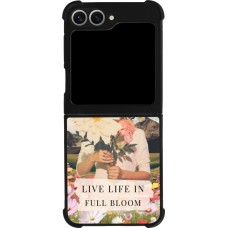 Samsung Galaxy Z Flip6 Case Hülle - Silikon schwarz Live life in full moon Spring 2026