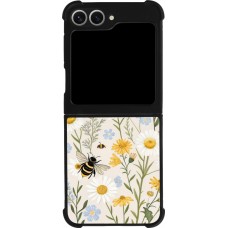 Samsung Galaxy Z Flip6 Case Hülle - Silikon schwarz Pattern bees Spring 2026