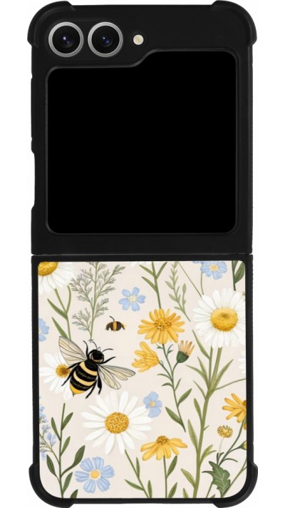 Samsung Galaxy Z Flip6 Case Hülle - Silikon schwarz Pattern bees 2026