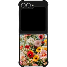 Samsung Galaxy Z Flip6 Case Hülle - Silikon schwarz Spring flowers Spring 2026