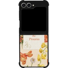 Samsung Galaxy Z Flip6 Case Hülle - Silikon schwarz Trust the process Spring 2026