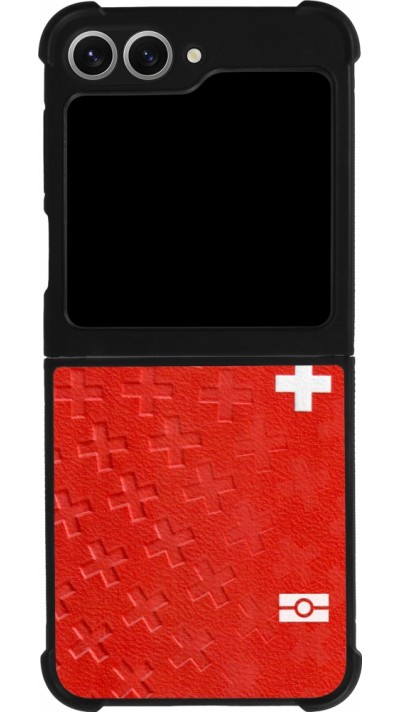 Samsung Galaxy Z Flip6 Case Hülle - Silikon schwarz Swiss Passport