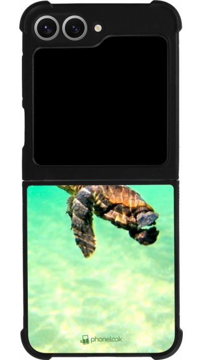 Samsung Galaxy Z Flip6 Case Hülle - Silikon schwarz Turtle Underwater
