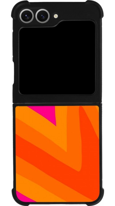 Samsung Galaxy Z Flip6 Case Hülle - Silikon schwarz Valentine 2024 heart gradient