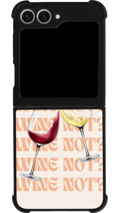 Samsung Galaxy Z Flip6 Case Hülle - Silikon schwarz Wine not