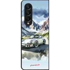 Samsung Galaxy Z Fold3 5G Case Hülle - Porsche 911 Berg Aquarell