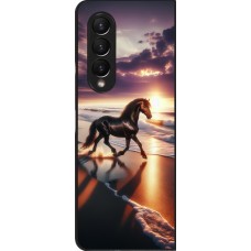 Samsung Galaxy Z Fold3 5G Case Hülle - Pferd majestätisch Strand