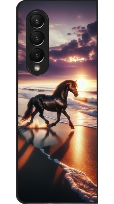 Samsung Galaxy Z Fold3 5G Case Hülle - Pferd majestätisch Strand