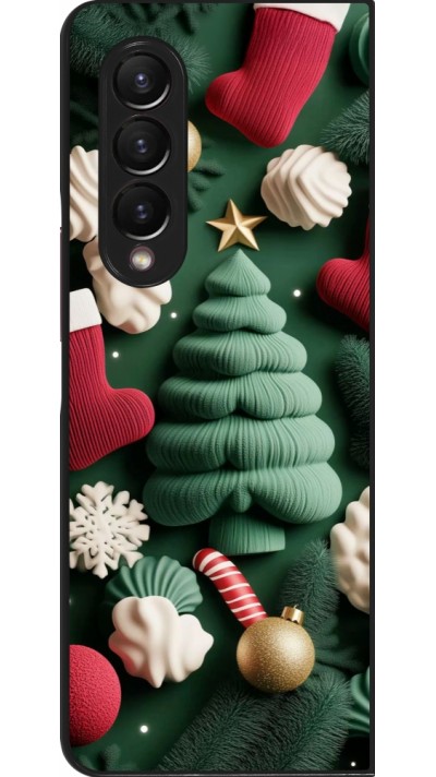 Coque Samsung Galaxy Z Fold3 5G - Christmas 25 Christmas textiles