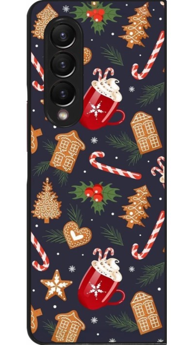 Samsung Galaxy Z Fold3 5G Case Hülle - Christmas 25 Pattern Gingerbread House