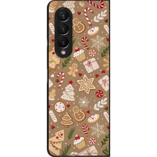 Samsung Galaxy Z Fold3 5G Case Hülle - Christmas 25 Pattern Ginger Cookie