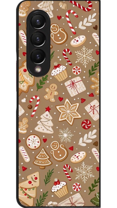 Samsung Galaxy Z Fold3 5G Case Hülle - Christmas 25 Pattern Ginger Cookie