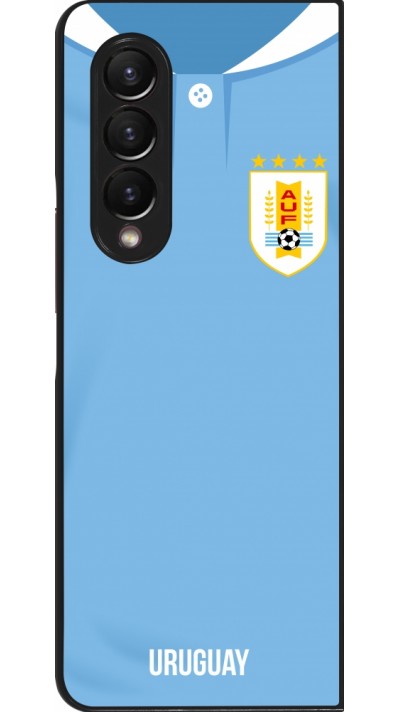 Samsung Galaxy Z Fold3 5G Case Hülle - Uruguay 2022 personalisierbares Fussballtrikot