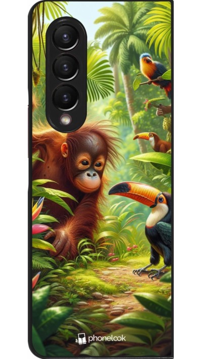 Samsung Galaxy Z Fold3 5G Case Hülle - Tropischer Dschungel Tayrona