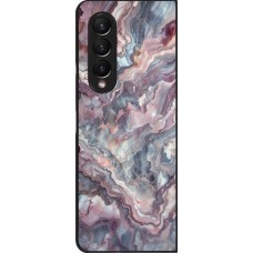 Samsung Galaxy Z Fold3 5G Case Hülle - Violetter silberner Marmor