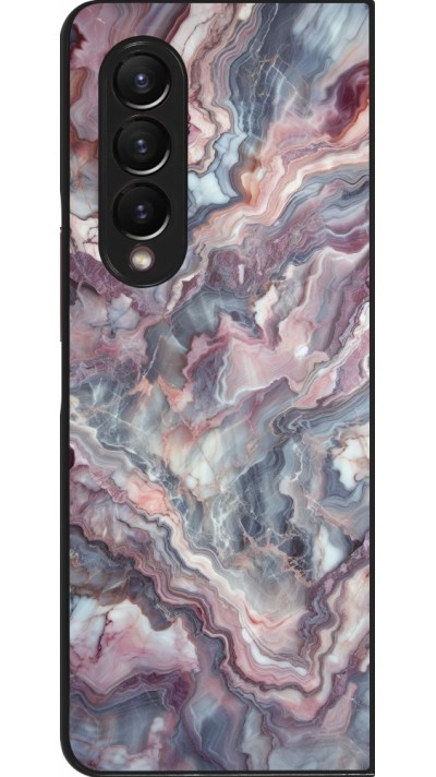 Samsung Galaxy Z Fold3 5G Case Hülle - Violetter silberner Marmor
