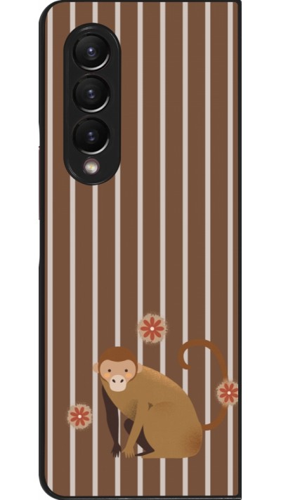Coque Samsung Galaxy Z Fold3 5G - Monkey with stripes