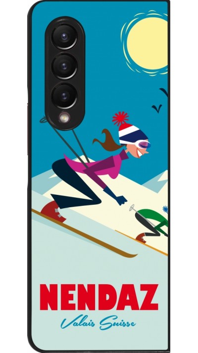Samsung Galaxy Z Fold3 5G Case Hülle - Nendaz Ski Downhill