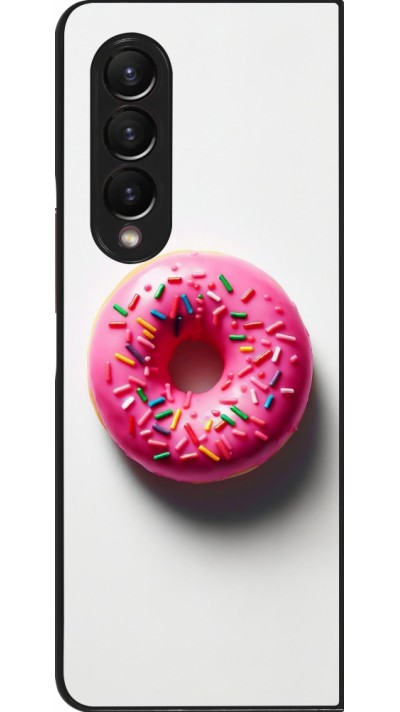 Samsung Galaxy Z Fold3 5G Case Hülle - Weisser Hintergrund, pinker Donut