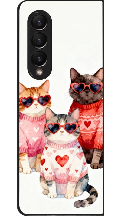 Samsung Galaxy Z Fold3 5G Case Hülle - Saint Valentines Day 26 Cat Love