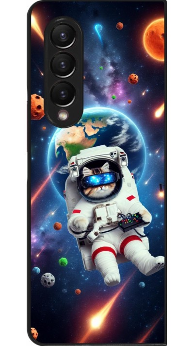 Samsung Galaxy Z Fold3 5G Case Hülle - VR SpaceCat Odyssee