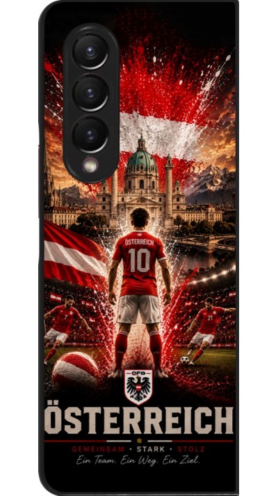 Samsung Galaxy Z Fold3 5G Case Hülle - Fussball Österreich splash 2026