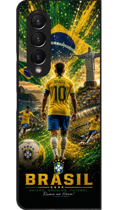 Samsung Galaxy Z Fold3 5G Case Hülle - Fussball Brasilien splash 2026