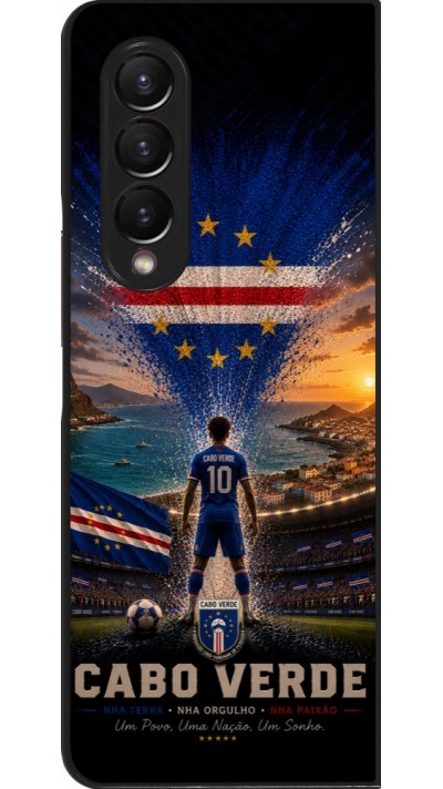 Samsung Galaxy Z Fold3 5G Case Hülle - Fussball Kap Verde splash 2026