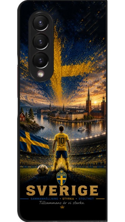 Samsung Galaxy Z Fold3 5G Case Hülle - Fussball Schweden splash 2026