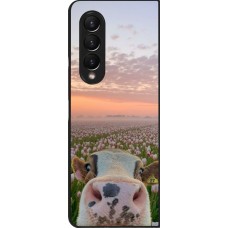 Samsung Galaxy Z Fold3 5G Case Hülle - Cow with tulips Spring 2026