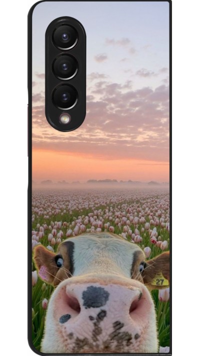 Samsung Galaxy Z Fold3 5G Case Hülle - Cow with tulips 2026