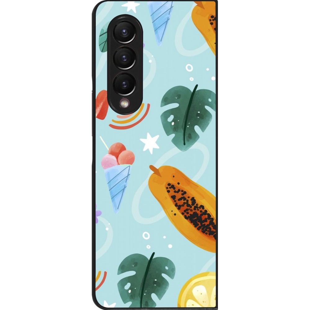 Samsung Galaxy Z Fold3 5G Case Hülle - Summer 2025 Pattern papaya