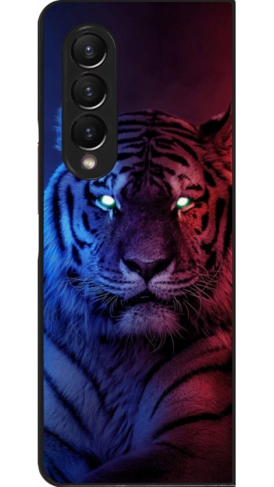 Samsung Galaxy Z Fold3 5G Case Hülle - Tiger Blue Red