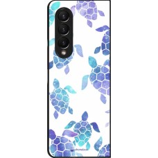 Samsung Galaxy Z Fold3 5G Case Hülle - Turtles pattern watercolor