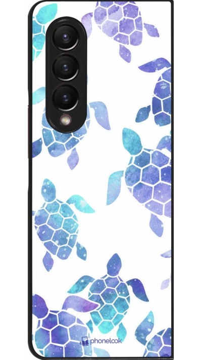 Samsung Galaxy Z Fold3 5G Case Hülle - Turtles pattern watercolor