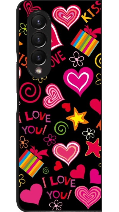 Samsung Galaxy Z Fold3 5G Case Hülle - Valentine 2023 love symbols